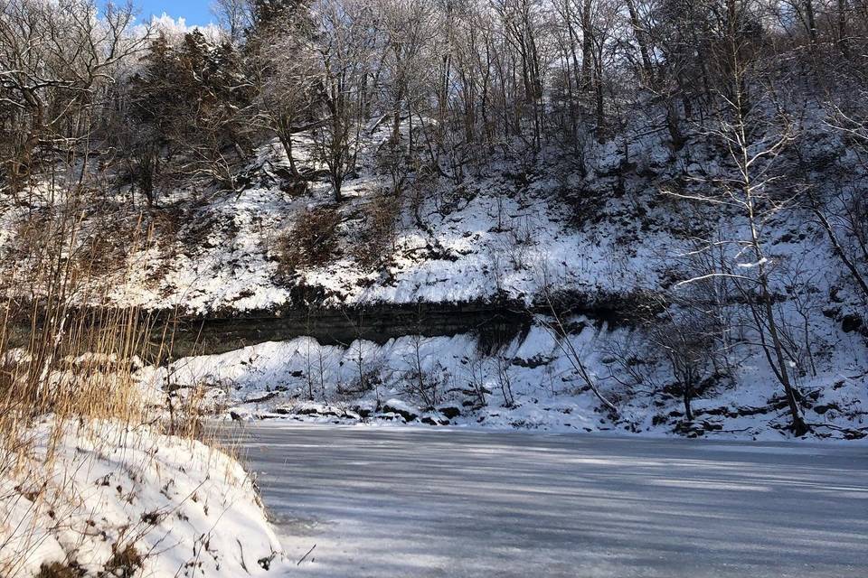 Covel Creek in Winter