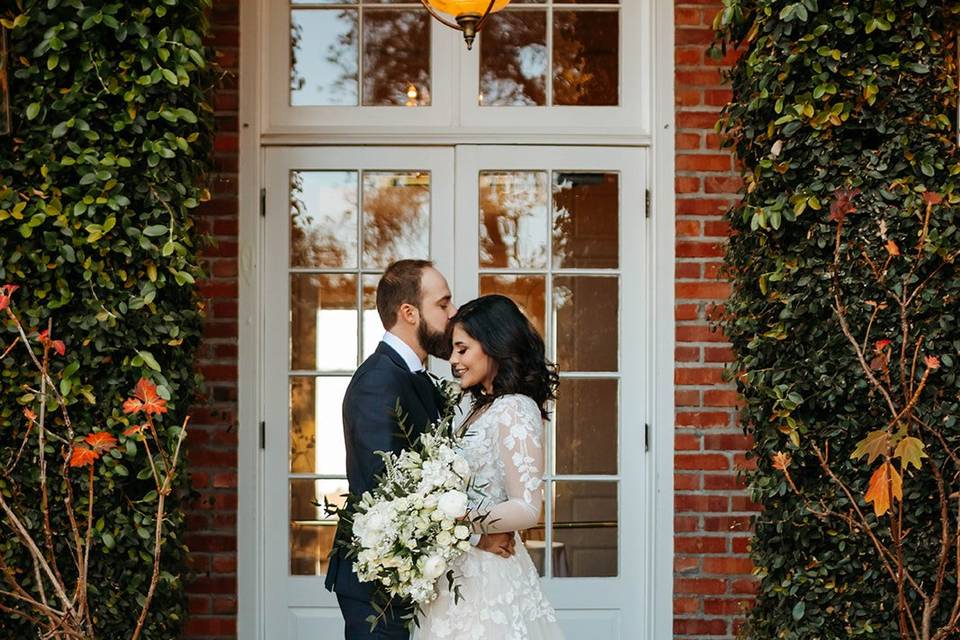 White and Sage Wedding