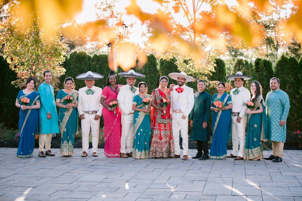 Multicultural Wedding Photo