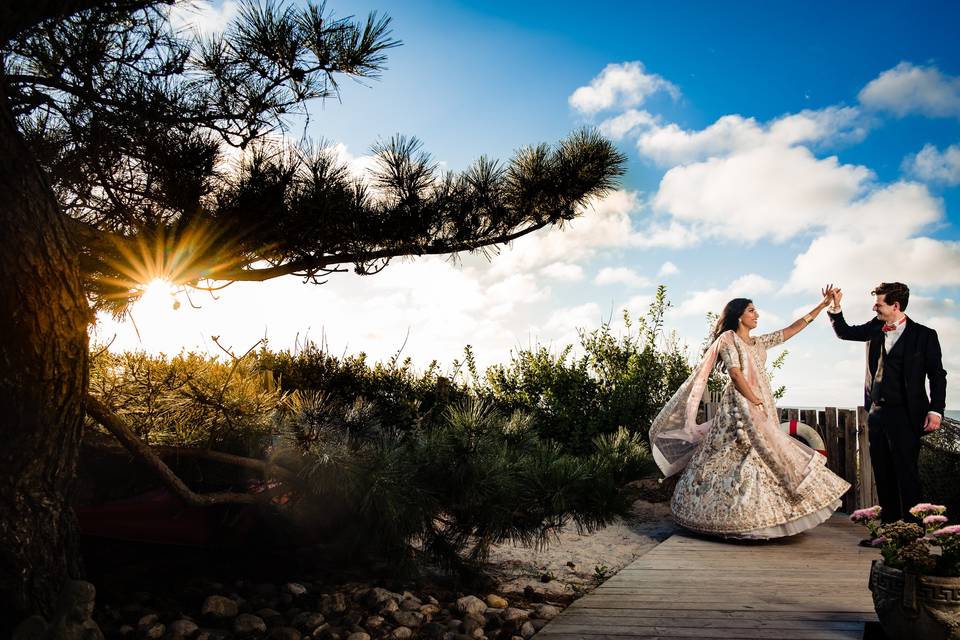 Beach Indian Wedding