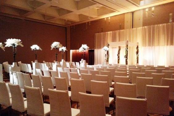 Wedding ceremony area