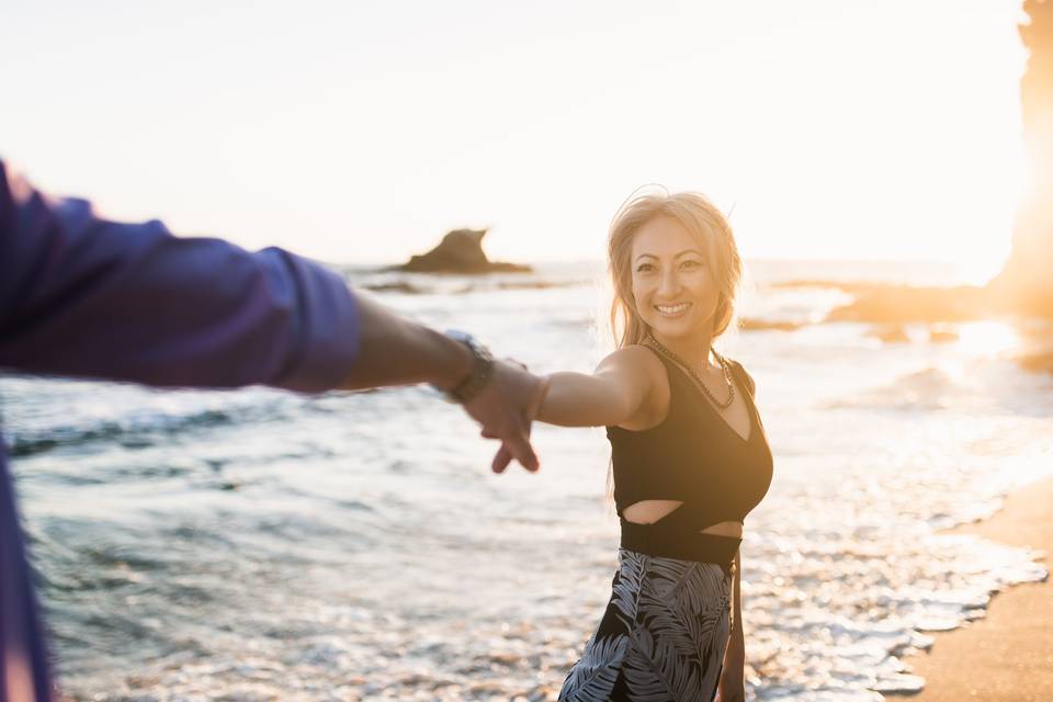 Beach engagement