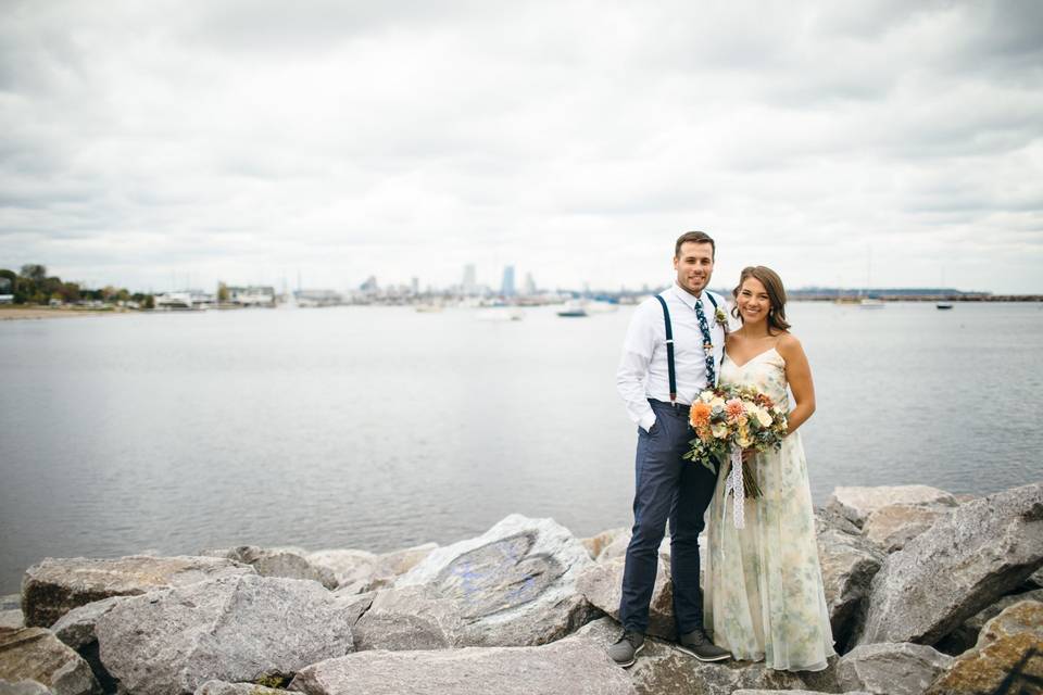 On the rocks by the sea | BRIT HIGGINS PHOTOGRAPHY