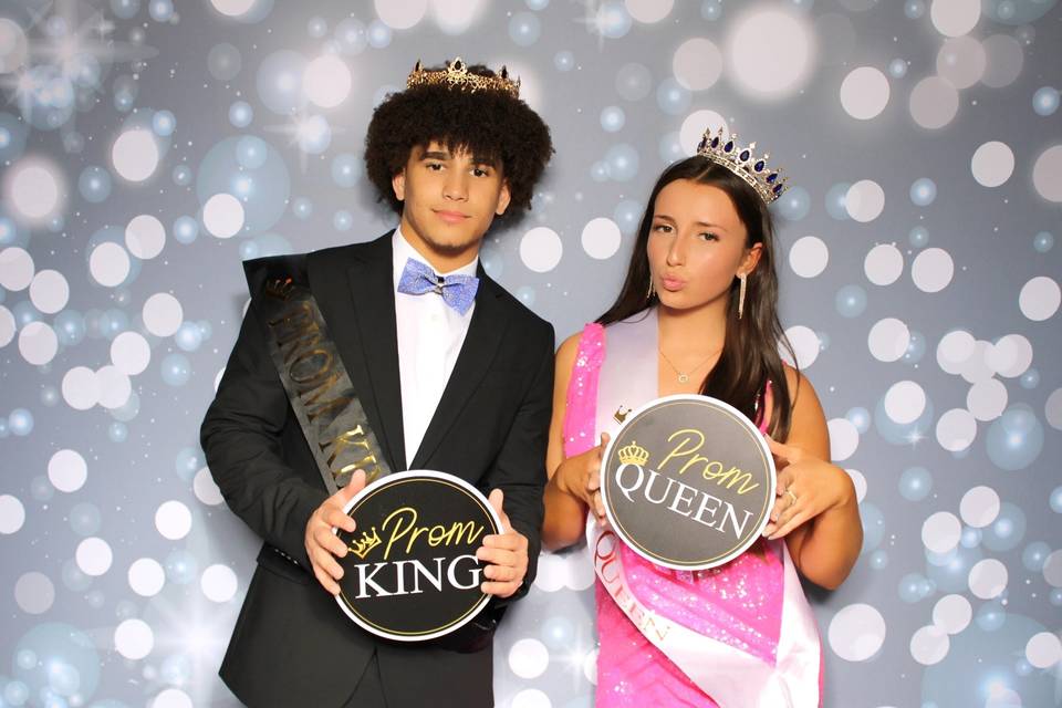 Prom king and queen