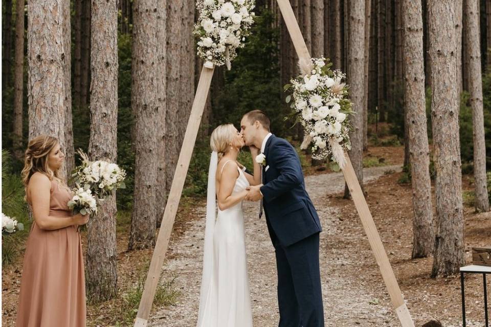In the pines ceremony
