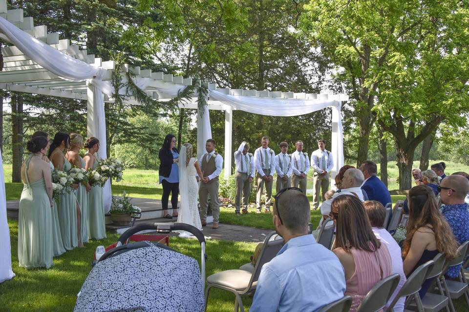 Ceremony at the Pergola