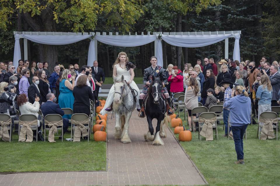 Ceremony on Horseback