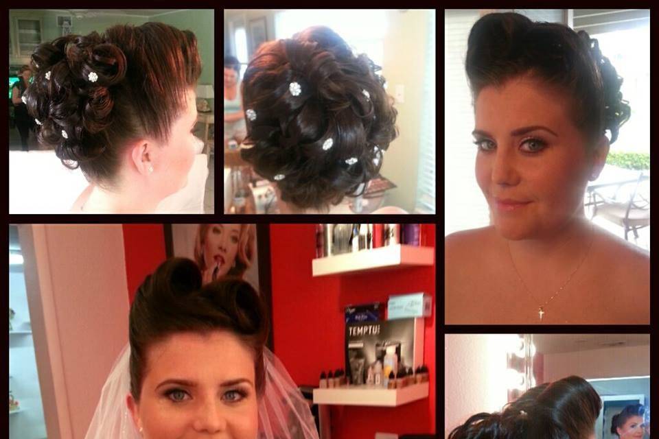 1900 Vintage Wedding Hairstyle and Makeup