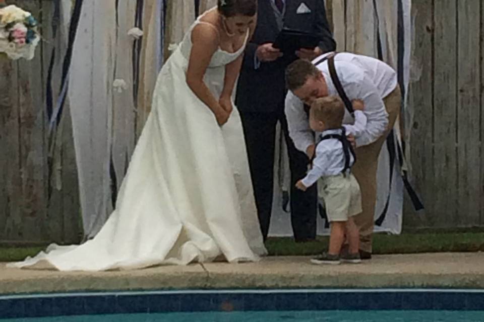 Wedding by the pool