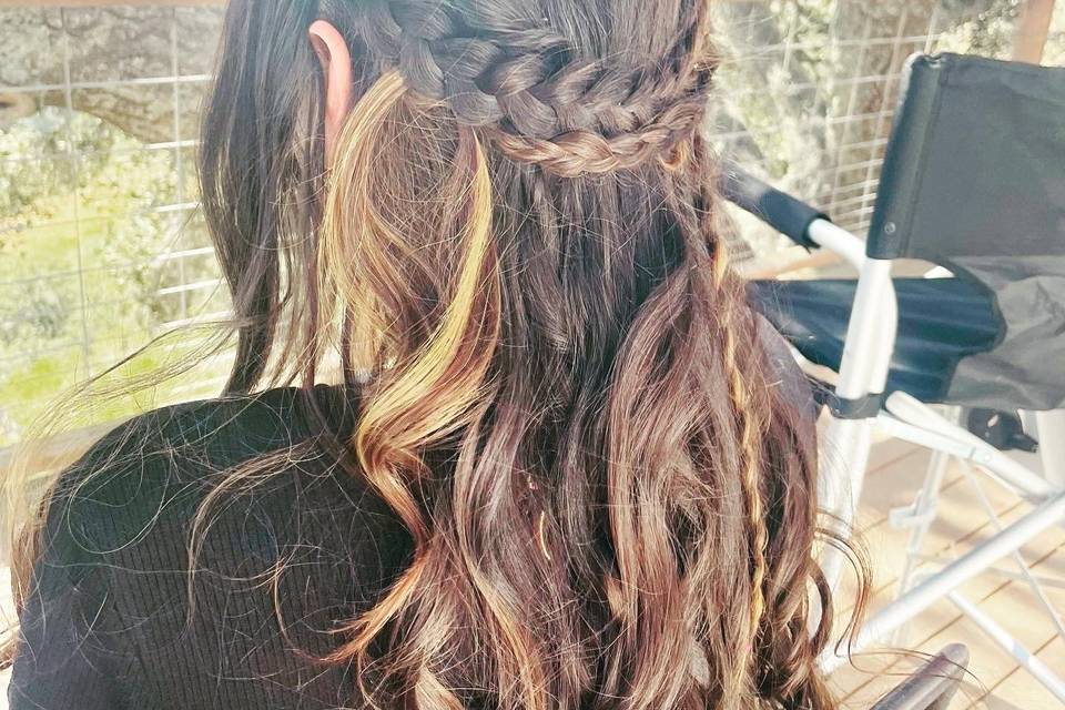 Boho Hair Styling