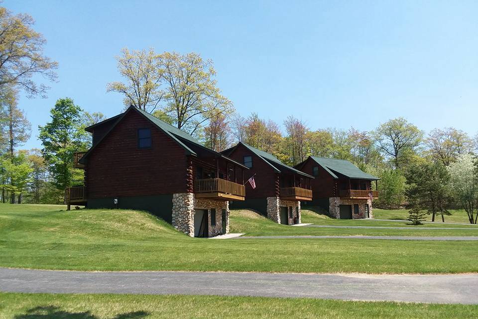 Cabins for the wedding party