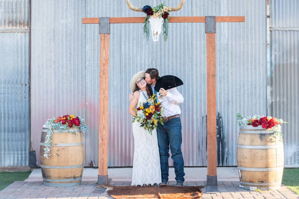 Wooden Beam Arch