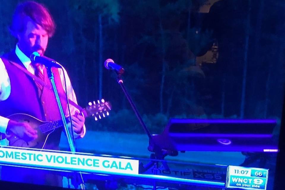 On TV from a benefit