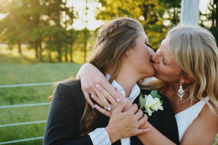 A loving kiss