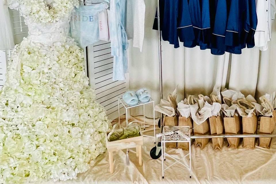 White & Blue Bridal Shower