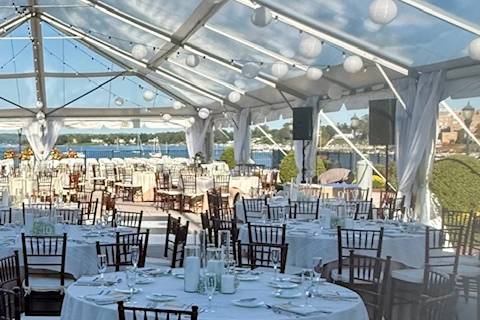 Open Tent Wedding Reception