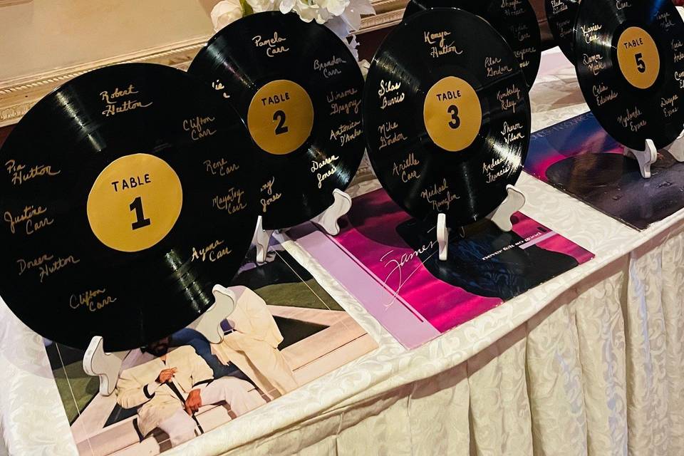Vinyl Seating Charts