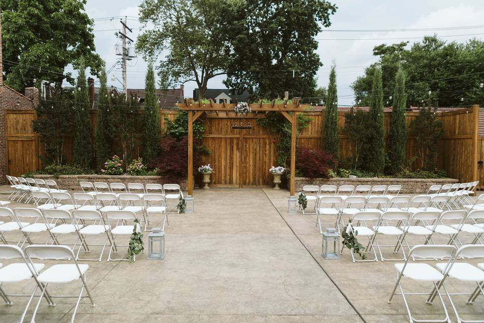 Outside Ceremony Setup