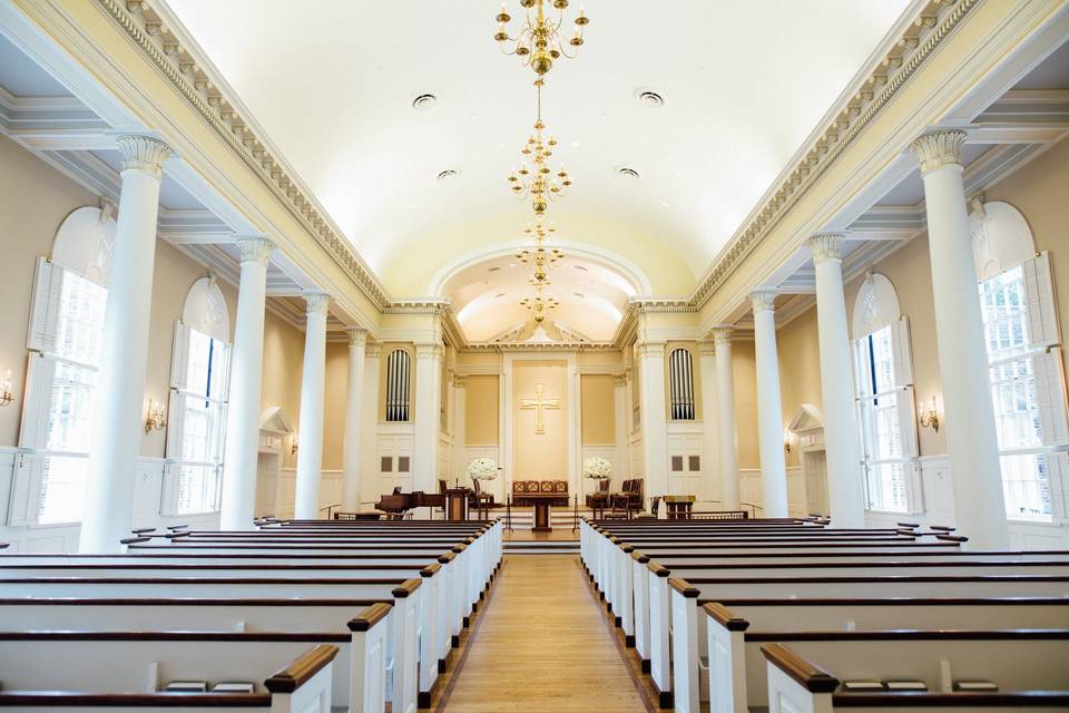 Wedding ceremony area