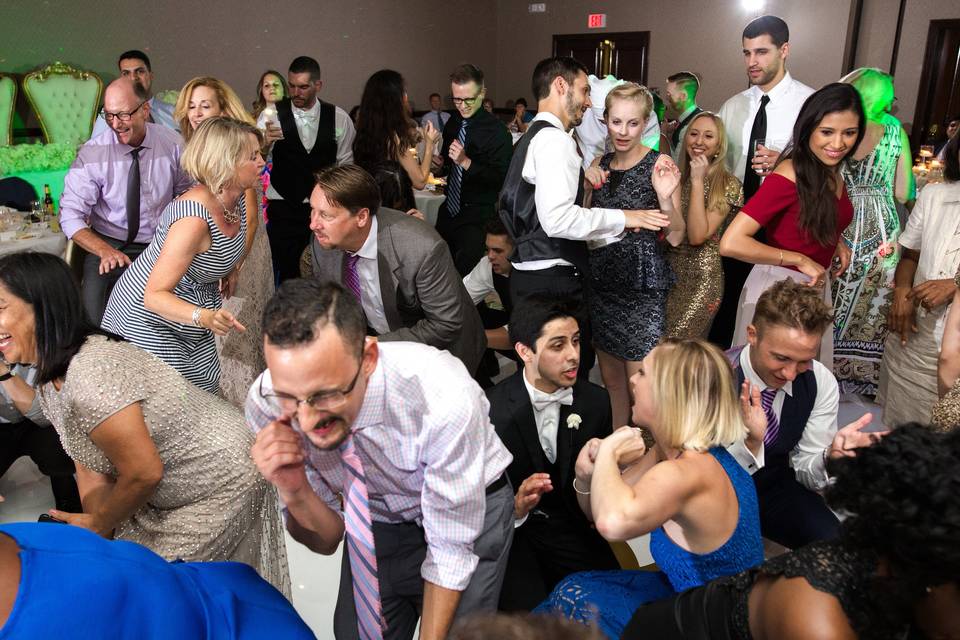 Wedding dance party