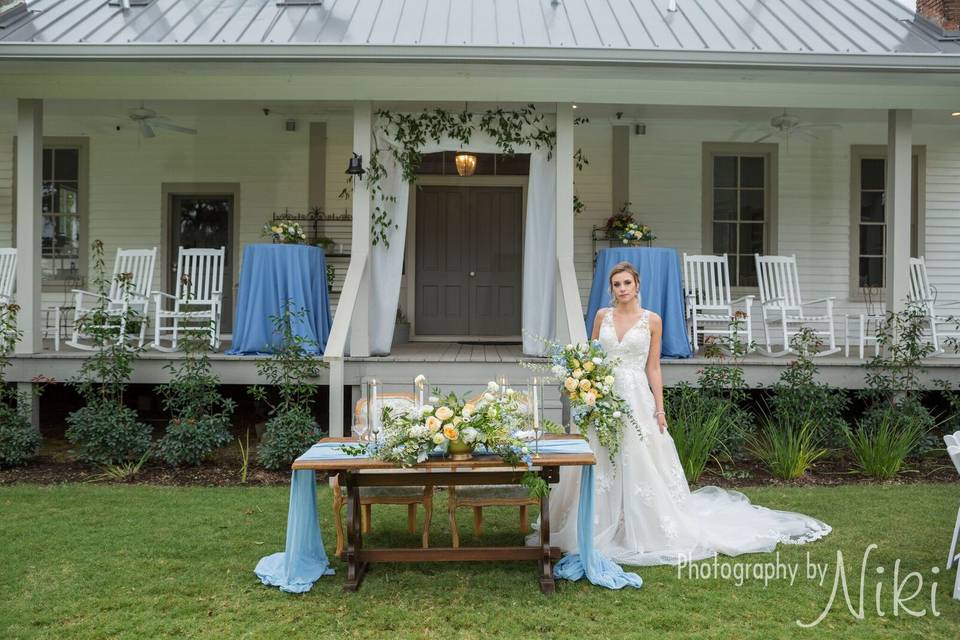 Back porch of main house