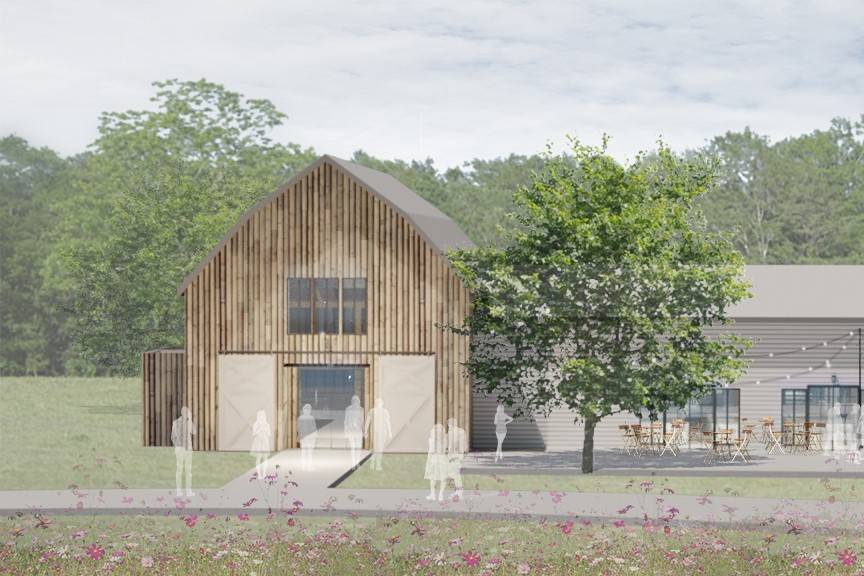 Barn venue rendering