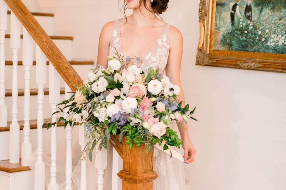 Bridals on staircase