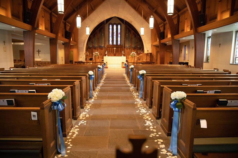 Church Wedding Decor