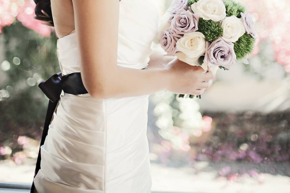 Bride in veil