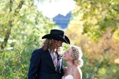 Boulder's Chautauqua wedding couple.