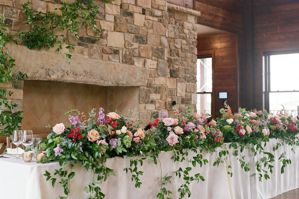 Headtable and Fireplace