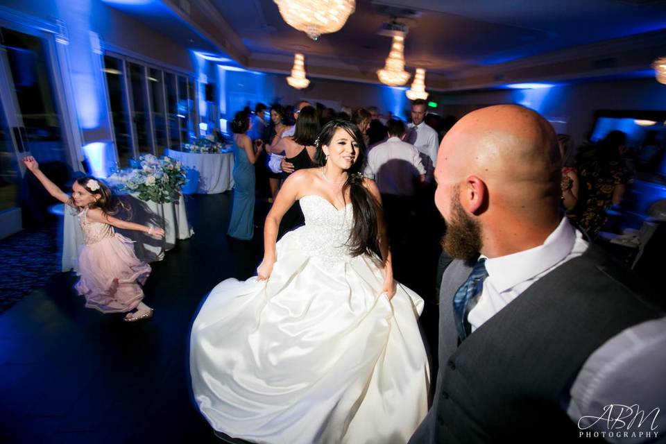 Newlyweds on the dance floor