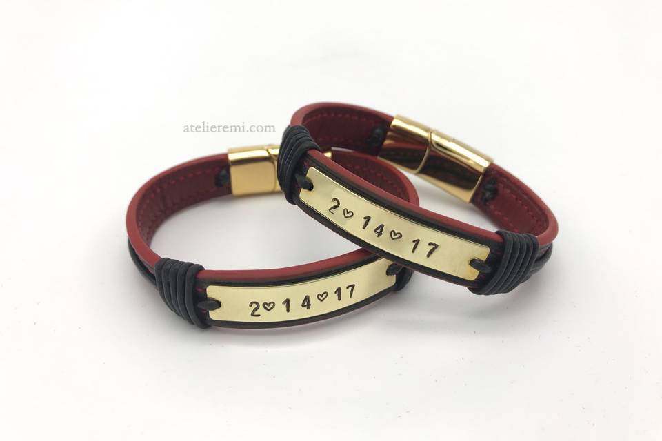 Custom, matching bracelet set