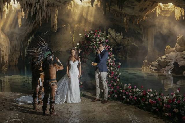 Wedding at cenote