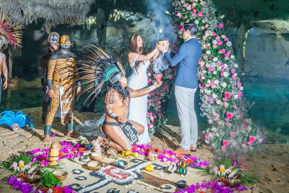 Mayan wedding ritual