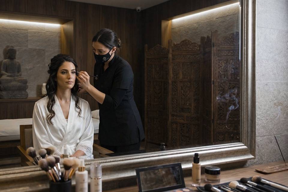 Makeup session