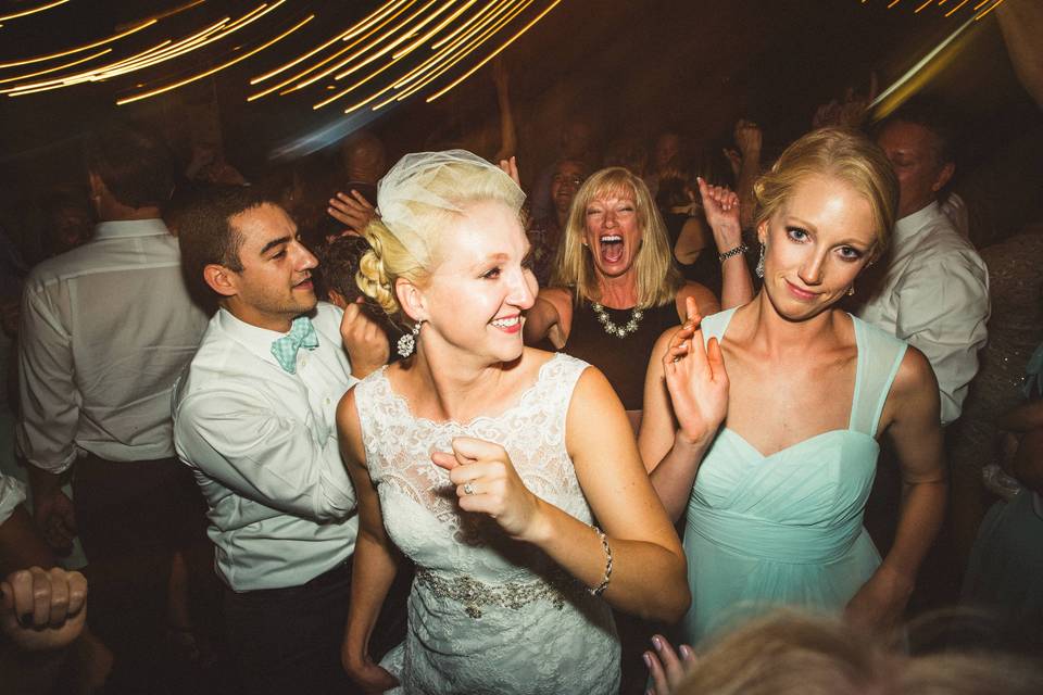 Bride with her guests