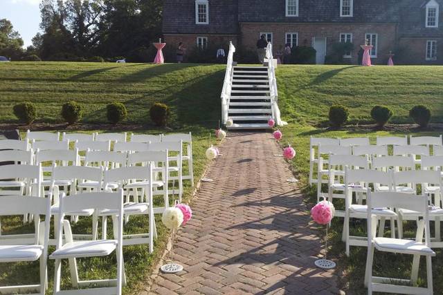Wedding ceremony area