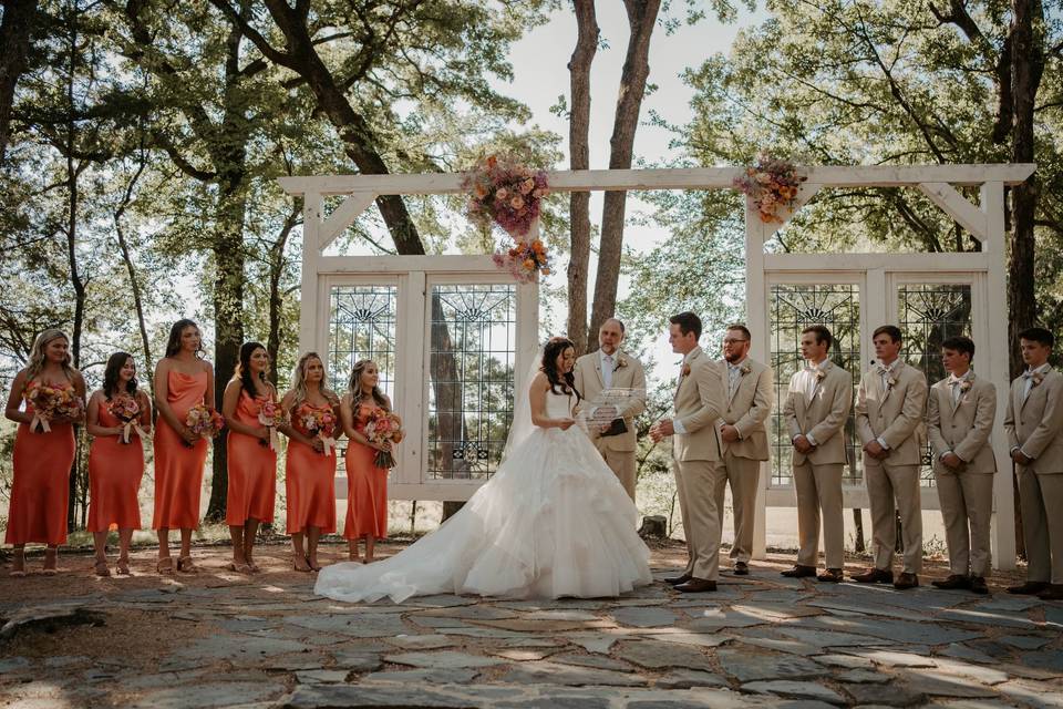 Beautiful outdoor ceremony.