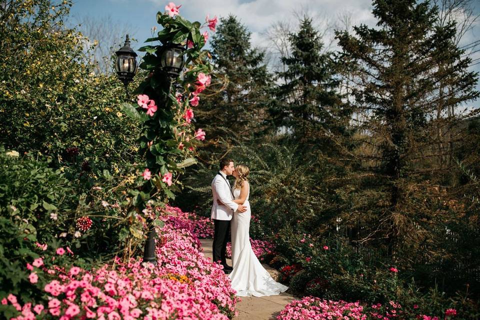 Couple in front of Round Hill