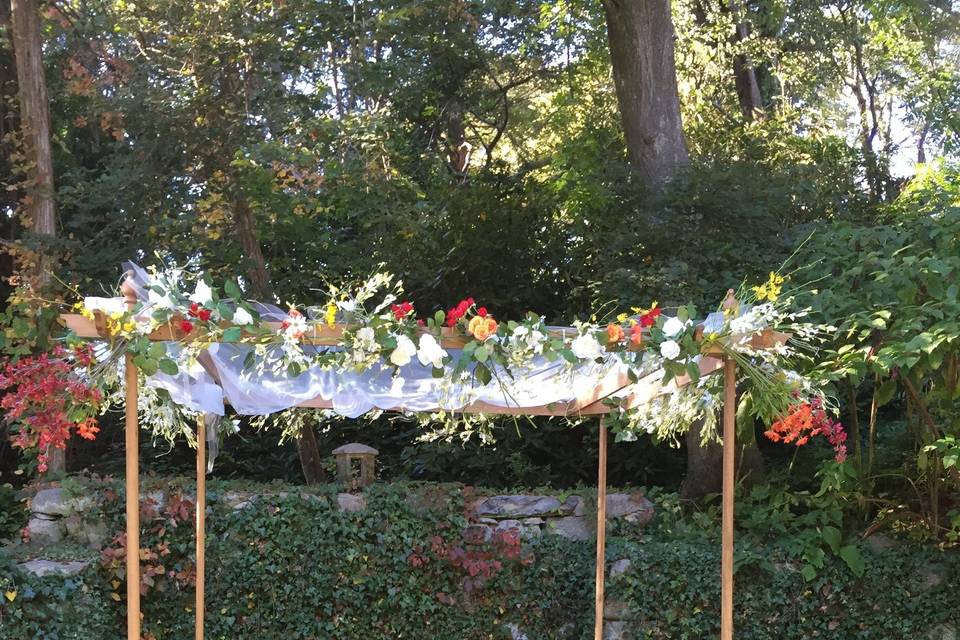 Wedding cabana decor