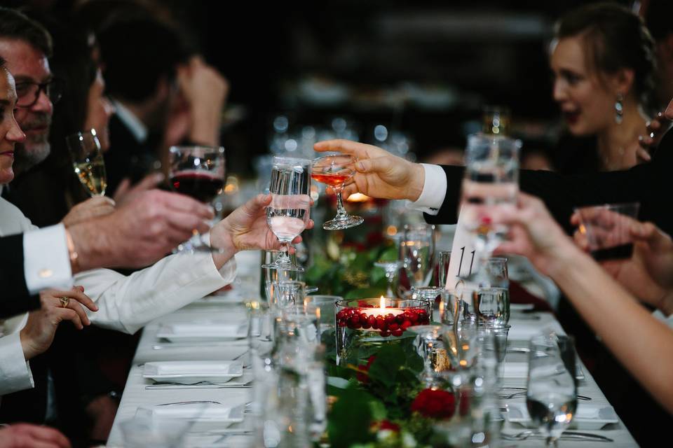 Guests enjoying their meal