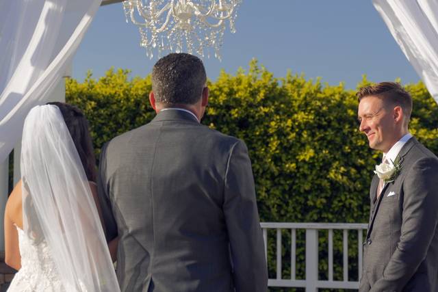 Bride, Groom and Father