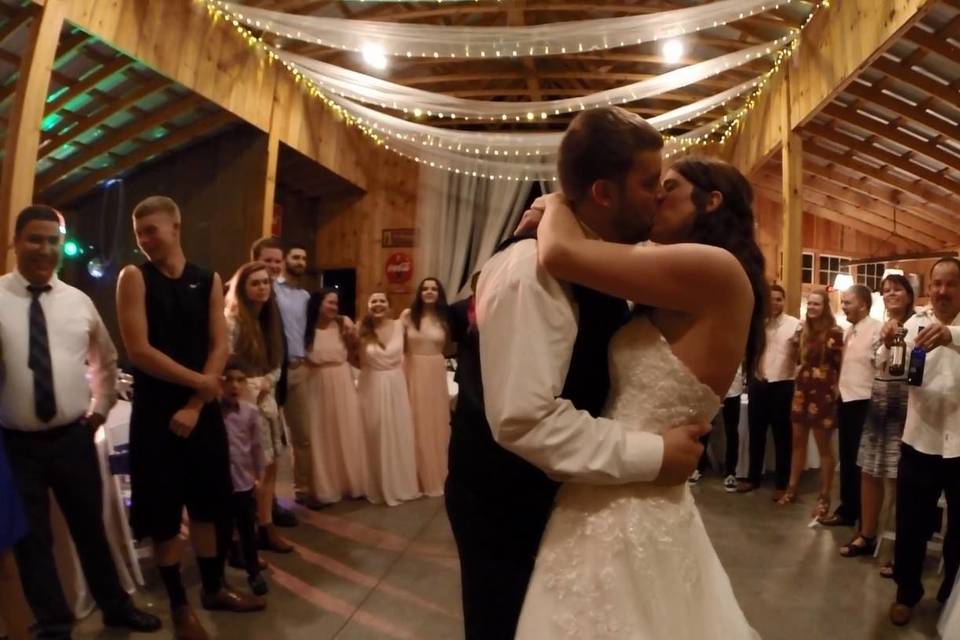 Couple kiss