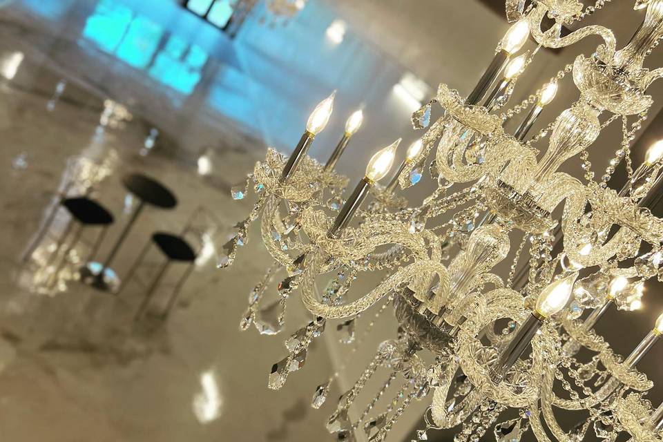 Shining chandeliers