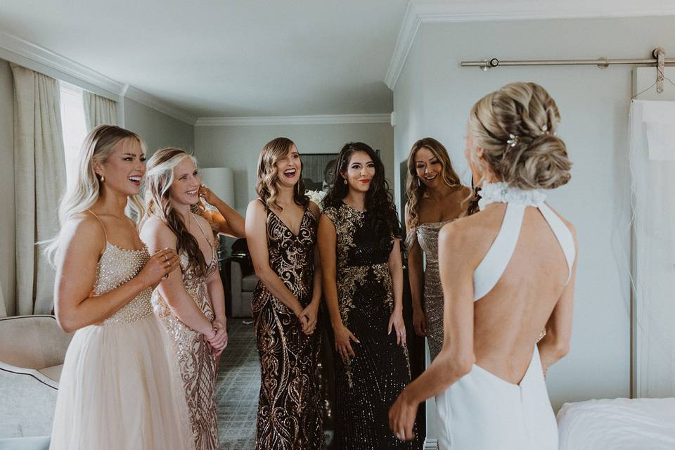 Glam Bridal Party