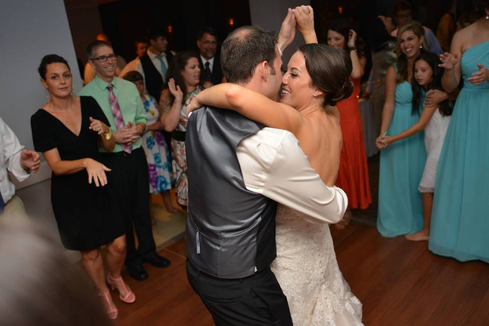 Couple's first dance