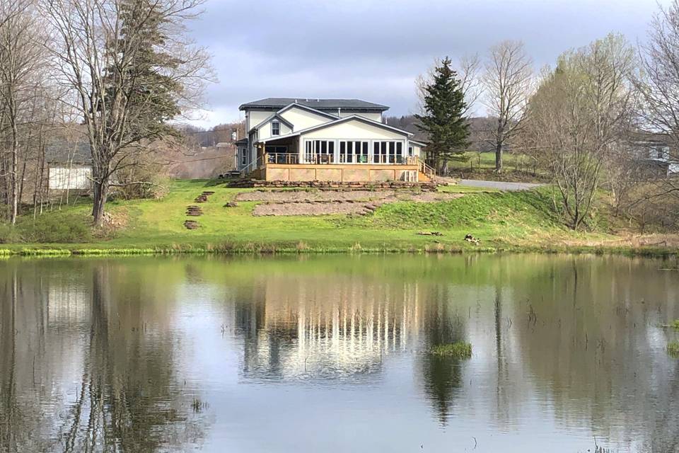 Venue near a pond