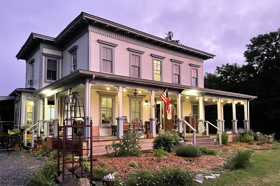 Venue in the evening sun