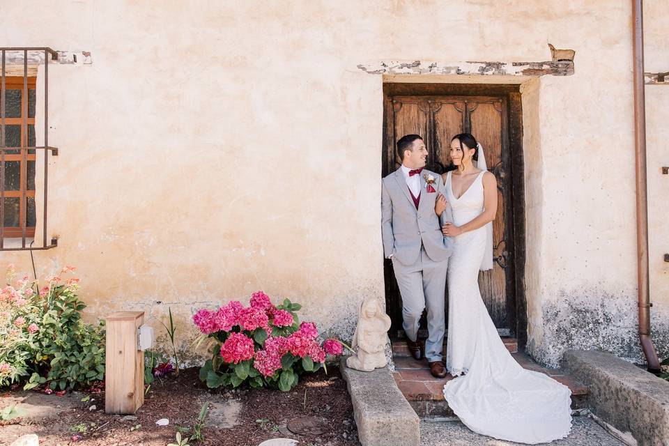 Couple at the Carmel Mission